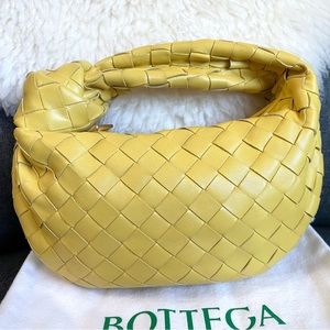 Bottega Veneta Mini Jodie knotted, new model- Yellow